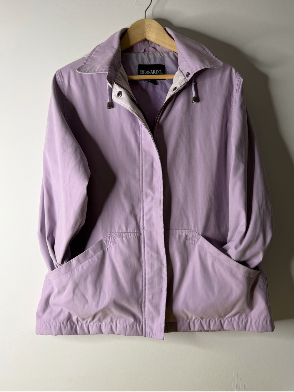 Bernardo Lavender Utility Jacket with Front Pockets